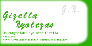 gizella nyolczas business card